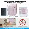 thumbnail image 5 of Travel Backpack  for Woman,  Large Capacity Hiking Trekking Backpack, Business 17 Inch Laptop Backpack,  Purple, 5 of 8