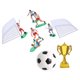 thumbnail image 2 of WORGEOUS 1 juego de decoración para tartas de fútbol, ​​decoración de tartas con temática de fútbol, ​​decoraciones de paisajes, figura de fútbol en miniatura, 2 of 8