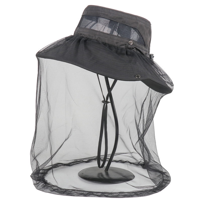 Mosquito Head Net Hat Sun Hats Bucket 
