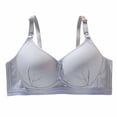 thumbnail image 2 of Antinious Women Wireless Push Up Plus Size Bras Front Closure Breathable Everyday Wear, 2 of 5