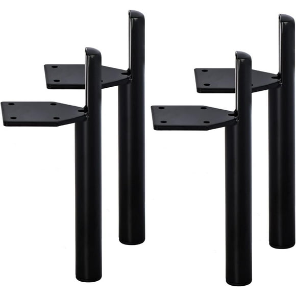 EcoNesxp cm DIY 4-piece set modern iron tapered side mounted furniture replacement feet black for home set modern iron tapered side mounted furniture replacement feet black for home 7-inch metal furn