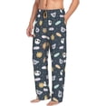thumbnail image 2 of Qekee Cartoon Animals Men's Straigh Pajama Pant, 2 of 9