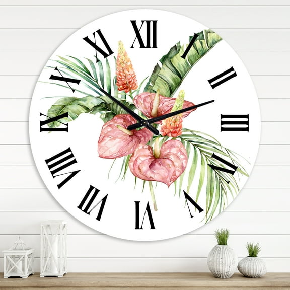 Designart 1 in Quartz Traditional Wall Clock
