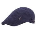 thumbnail image 4 of Xinyolin Vintage Unisex Twill Cotton Flat Peaked Cap Adjustable Newsboy Hunting Beret Hat, 4 of 7