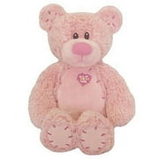 First & Main - Stuffed Pink Tender Teddy Plush, 8" Sitting Position
