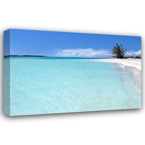 Larry Malvin 18x13 Gallery Wrapped Canvas Wall Art Titled - Beach Delliscay