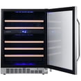 thumbnail image 6 of Edgestar Cwr462dz 24" Wide 46 Bottle Built-In Dual Zone Wine Cooler - Stainless Steel, 6 of 7