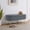 Dark Gray, variant on Oval Storage Ottoman Bench, Flannel Upholstered Footstool with Metal Legs, Hidden Storage Compartment, for Living Room, Bedroom, Entryway, Brown