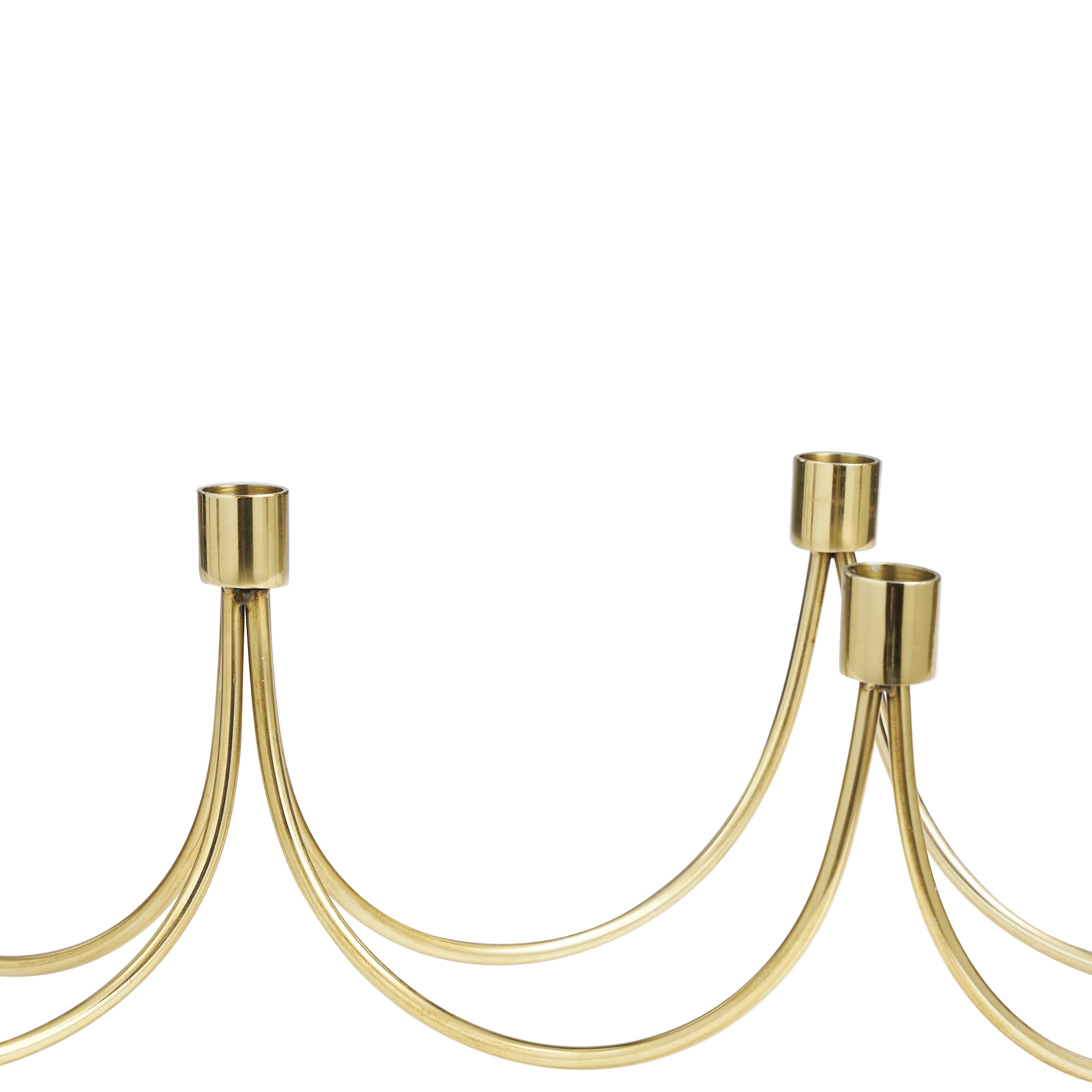 DecMode 7 Holder Gold Stainless Steel Candelabra