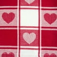 thumbnail image 2 of DII Hearts Woven Check Tablecloth, 52"x52", 100% Cotton, 2 of 8