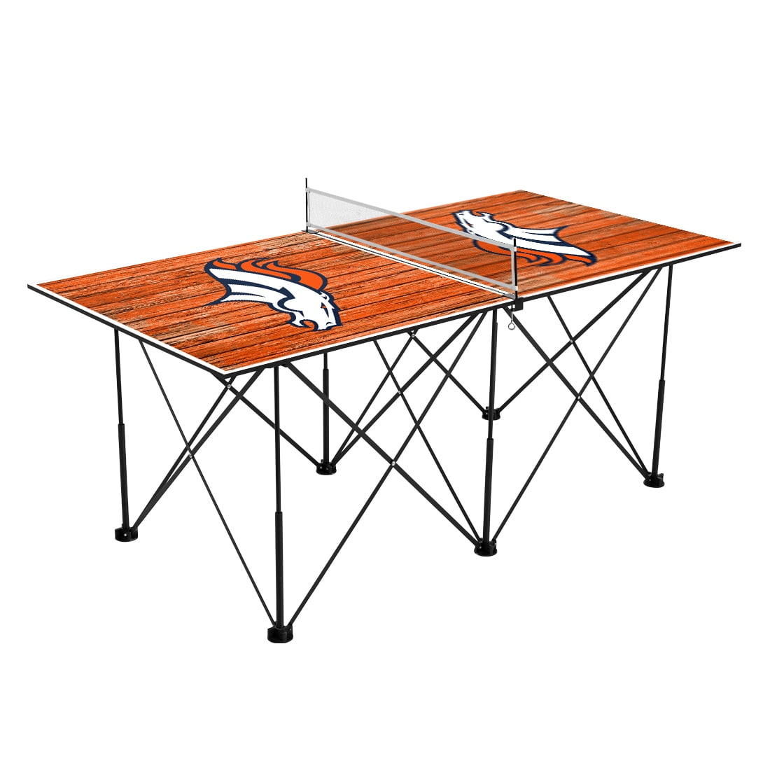 Denver Broncos 6' Weathered Design Pop Up Table Tennis Set - Walmart.com