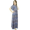 thumbnail image 3 of Bimba Women Black Classic Chic Style Maxi Dress Long Gown Elastic Waist, 3 of 7