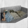 thumbnail image 6 of Rock Soft Flannel Fleece Throw Blanket, Bundle of Stones Centered in Raked Sand Clear Sky, Cozy Plush for Indoor and Outdoor Use, 70" x 90", Pale Blue Grey Yellow, by Ambesonne, 6 of 6