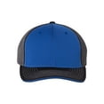 thumbnail image 2 of Richardson Pulse Sportmesh with R-Flex Cap, S-M, Royal-Charcoal-Black Tri, 2 of 2