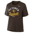 thumbnail image 2 of Women's  Brown San Diego Padres 2025 MLB Postseason Locker Room T-Shirt, 2 of 3
