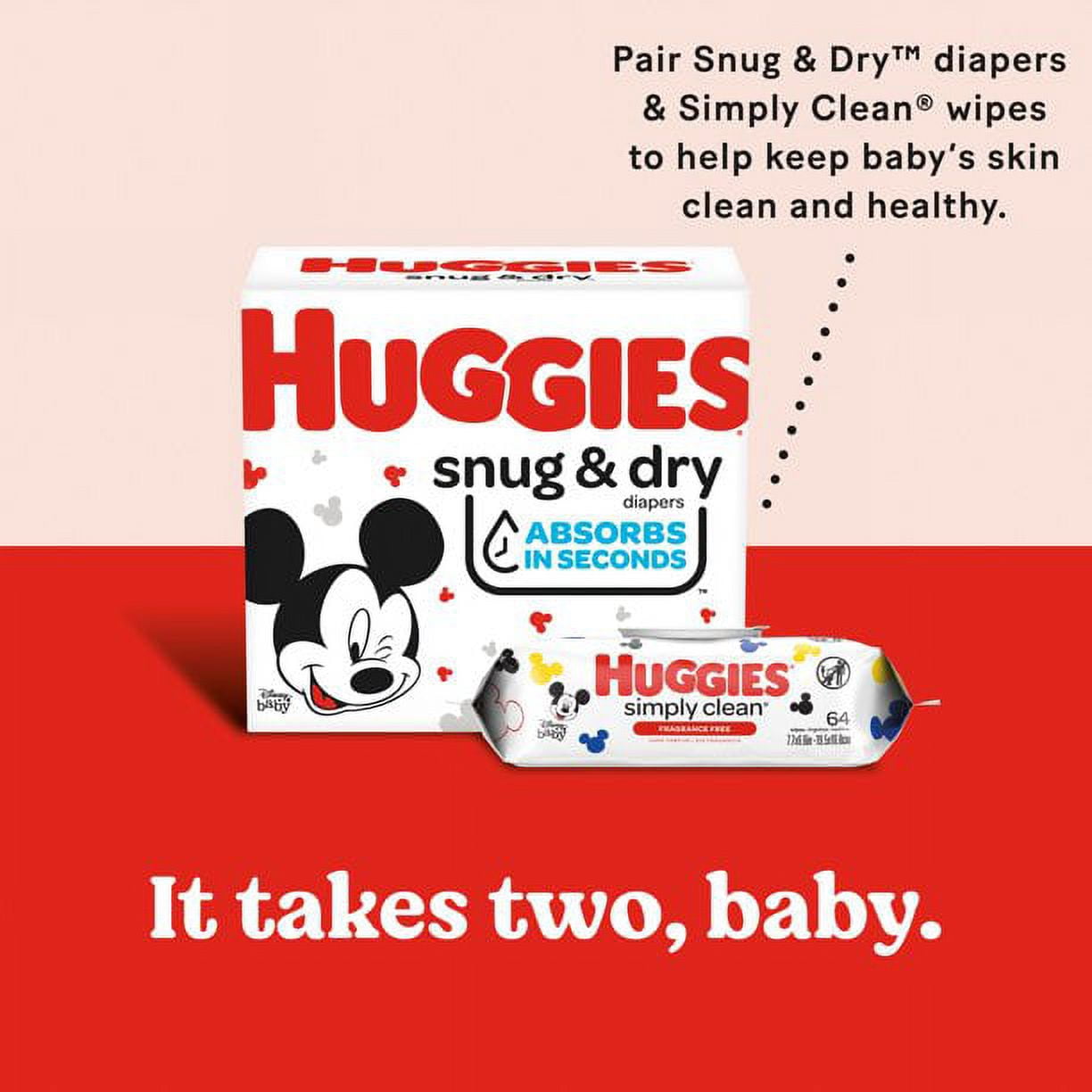 Huggies Simply Clean Unscented Baby Wipes, 11 Flip Lid Packs (704 Wipes Total)