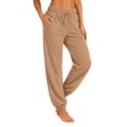 thumbnail image 5 of Resicozy Sweatpants for Women Trendy Drawstring Elastic Waist Bottom Lounge Pant Lightweight Baggy Joggers with Pocket Camel L, 5 of 5