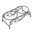 thumbnail image 3 of Double gamelle en acier inoxydable pour chien et chat, mangeoire, support pour eau et nourriture, 3 of 4