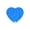 Blue, variant on Heart Shape Slow Feeder Lick Mat, Suction Cup Anti-Choke Pad for Dogs Cats, Washable Treat Spreader, Slow Eating Interactive Surface