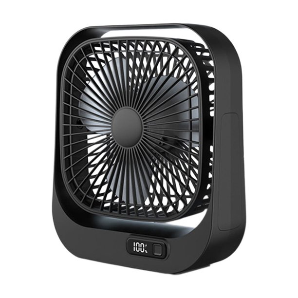 Pisexur Batería de cocina Mini ventilador de escritorio, ventilador de energía eólica, ventilador pequeño para oficina en casa, ventilador de circulación con enchufe para la cocina del hogar