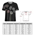 thumbnail image 2 of Dandelion T-Shirts Casual T-Shirt Short Sleeve Women Trendy Tshirt Beach Custom Tops, 2 of 5