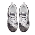 thumbnail image 2 of HELLHERO Black & White Marble Swirl Casual Running Shoes for Men, Lace Up Mesh Running Sneakers for Gym Walking, 2 of 11