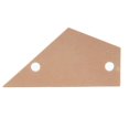 thumbnail image 1 of Stainless Steel Fret Level Ruler Rocker Leveling Tool for Electric Guitars Basses Folk Acoustic GuitarGold, 1 of 4