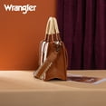 thumbnail image 7 of Wrangler Tote Bag Cow Print Western Satchel Bags for Women with Braided Rope Handle, Brown, 7 of 7