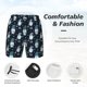 thumbnail image 3 of Balery Christmas Gnome blue Bañador para hombre, shorts de playa de secado rápido con entrepierna y forro de compresión-Medium, 3 of 6