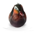 thumbnail image 2 of (Pato mandarín macho) estanque al aire libre pato mandarín patio pato al aire libre pecera simulación animal decoración resina escultura adornos 21.5*12*11.8cm, 2 of 5