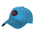 thumbnail image 3 of ZICANCN Graffiti Fleurs Rouges Casquette de Baseball Ajustable Femmes, Chapeaux pour Hommes Adulte Coton Denim Lavé Casquettes de Baseball Mode Bleu, 3 of 6