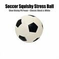thumbnail image 3 of Soccer Squishy Stress Ball with Slow Rising Pu Foam, 1 Count, Classic Black and White, for Kids and Adults, Squeeze Toy, 3 of 3