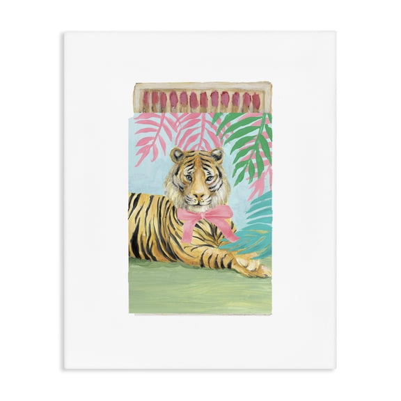 Stupell Industries Tropical Tiger Matchbook Canvas Wall Art, design by Lanie Loreth