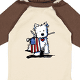 thumbnail image 4 of Inktastic US Flag Westie Boys or Girls Long Sleeve Baby Bodysuit, 4 of 5