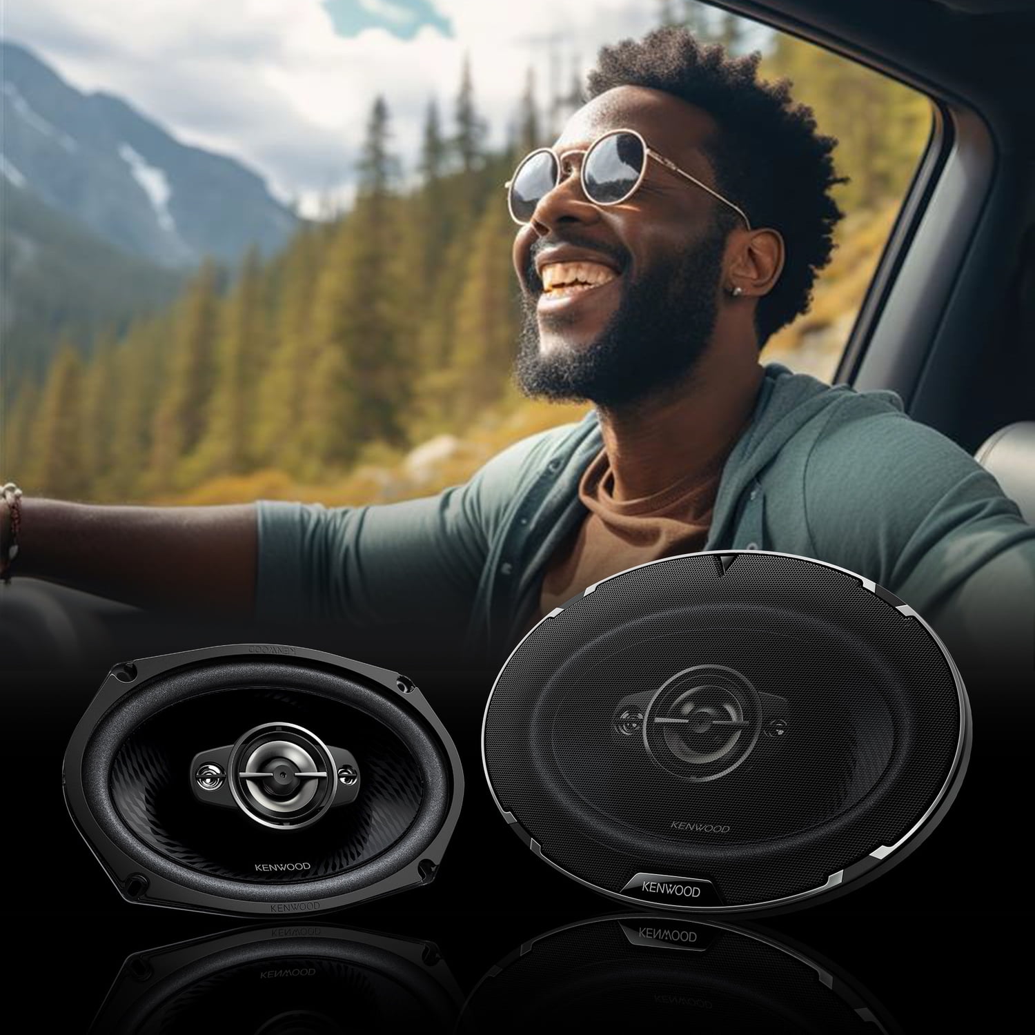 KENWOOD RS Series KFC-6988RS 6 x 9 Inch 670 Watt Max Power 4 Way Full Range Speakers Black, 2 Pack