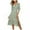 Green, variant on Ecqkame Women Summer Boho Long Midi Dress Summer Casual Print Dress V-Neck Short Sleeve Loose Dress Red XL