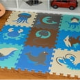 thumbnail image 3 of 2set Eva Alfombras De Juego De Piso De Espuma Suave Entrelazadas Azulejos Niños Guardería Rompecabezas Zulema Estera de juego de rompecabezas para niños, 3 of 8