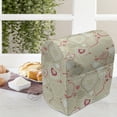 thumbnail image 3 of Valentines Stand Mixer Cover, Doodle Style Abstract Heart Shapes with Love and Affection Theme, Kitchen Appliance Organizer Bag Cover with Pockets, 5 Quarts, Beige Dark Coral White, by Ambesonne, 3 of 4