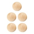 thumbnail image 1 of 5 bolas de madera hechas a mano para decoración. Bolas decorativas de madera dura, pintables, sin agujero. 4 cm, 1 of 9