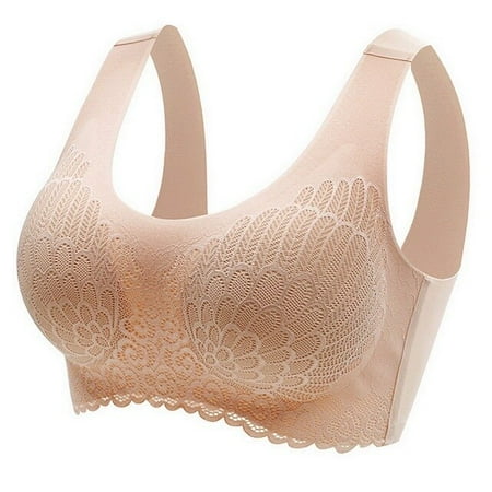 

ANXINDABX M-2XL Large Size Design Latex Bra Seamless Bras For Women Underwear Lace Brassiere Push Up Bralette With Pad Vest Top