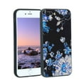 thumbnail image 1 of Compatible with iPhone 8 Plus Phone Case, Blue-Flowers-4 Case Men Women, Flexible Silicone Shockproof Case for iPhone 8 Plus, 1 of 1