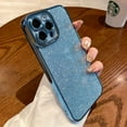 thumbnail image 4 of Compatible with iPhone 14 Plus Case Glitter Luxury Cute Flexible Bling Cover Camera Protection Shockproof Phone Case for Women Girl Men Design for iPhone 14 Plus 6.7'' Blue, 4 of 10