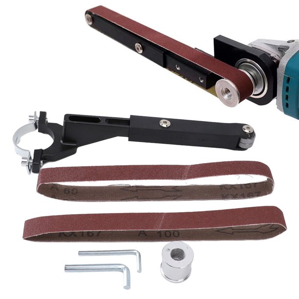 Adaptador De Lijadora De Banda, Accesorio De Pulidora De Lijadora De Banda Eléctrica, 2 Piezas De Recorte De Cinturones De Para Amoladora Angular Modelo 100