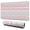 Pink Geometric Striped, variant on Long Mouse Pads for Desk,Pink and Blue Heart Shaped Boho Pattern Desk Mats on Top Of Desks, Desk Mouse Pad Extra Large with 3mm Non-Slip Base and Stitched Edge for Gaming,Office,Work,Home 31.5"x11.8"