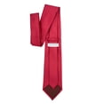 thumbnail image 4 of Jacob Alexander Men's Woven Diamond Grid Pattern Regular Neck Tie - Red Blue, 4 of 7