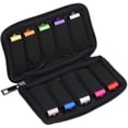 thumbnail image 1 of USB Flash Drive Case - Vellgo Soft Material Thumb Drive Holder case, USB Drive Holder Organizer, Portable Electronic Accessories Bag for USB Memory Stick with 10 Slots, 1 of 5