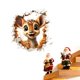 thumbnail image 1 of Pegatina navideña para la pared - Calcomanía festiva de agujero de ratón para Papá Noel - Decoración sin daños para puertas y paredes, 1 of 2