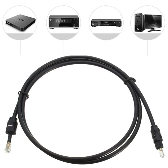 2X 1M 3Ft Toslink A Mini Plug 3.5mm Cable de Audio óPtico Digital SPDIF Chapado en Oro