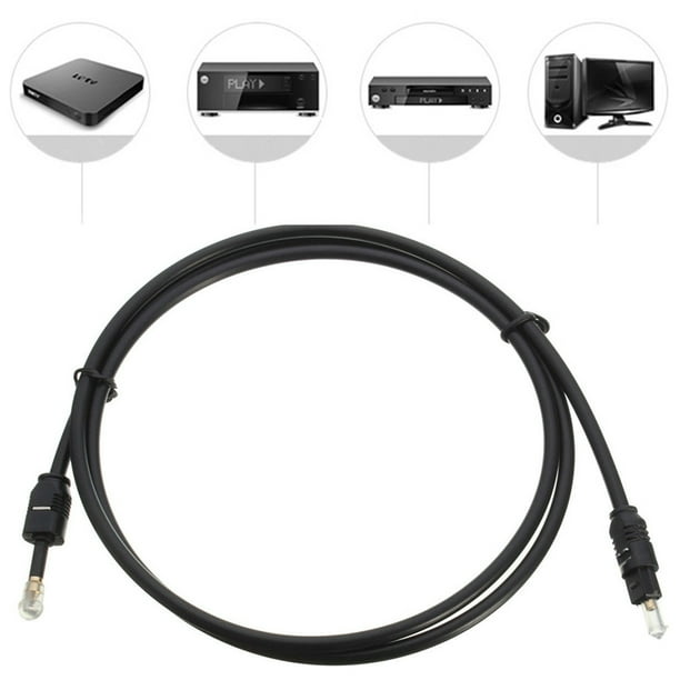 2X 1M 3Ft Toslink A Mini Plug 3.5mm Cable de Audio óPtico Digital SPDIF Chapado en Oro