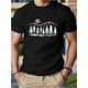 thumbnail image 1 of Men's T-Shirt with Sun Mountains Woods Print, Crew Neck, Medium Stretch Knit Fabric, All-Season Sports Style, 100% Comfort Fit, Breathable Clothing | Sporty Style Tee | Smooth Texture Fabric, 1 of 7